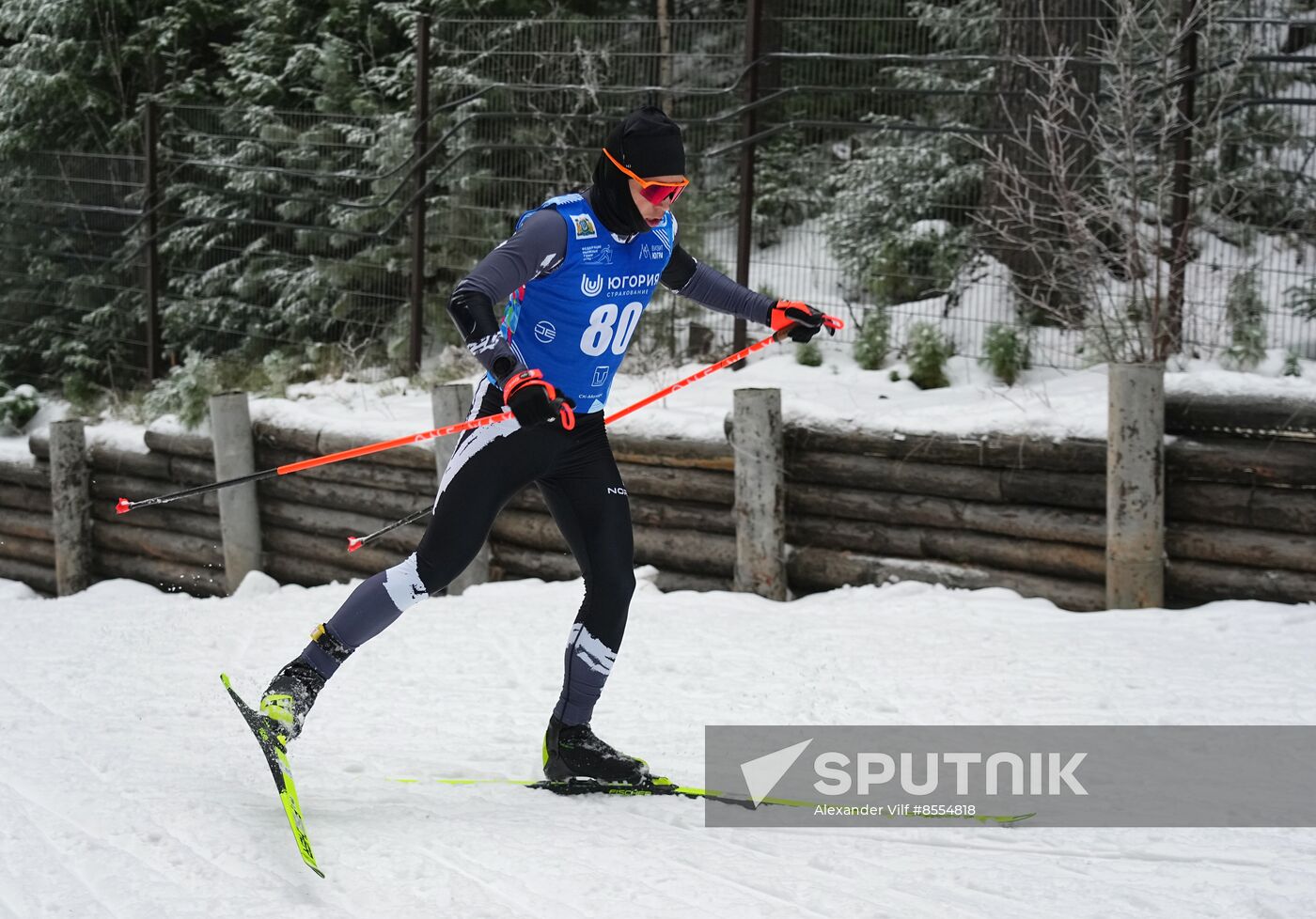 Russia Cross Country Yugoria Skiing Competition Men