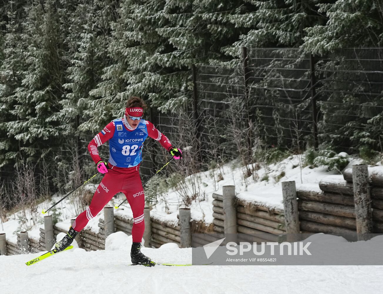 Russia Cross Country Yugoria Skiing Competition Men