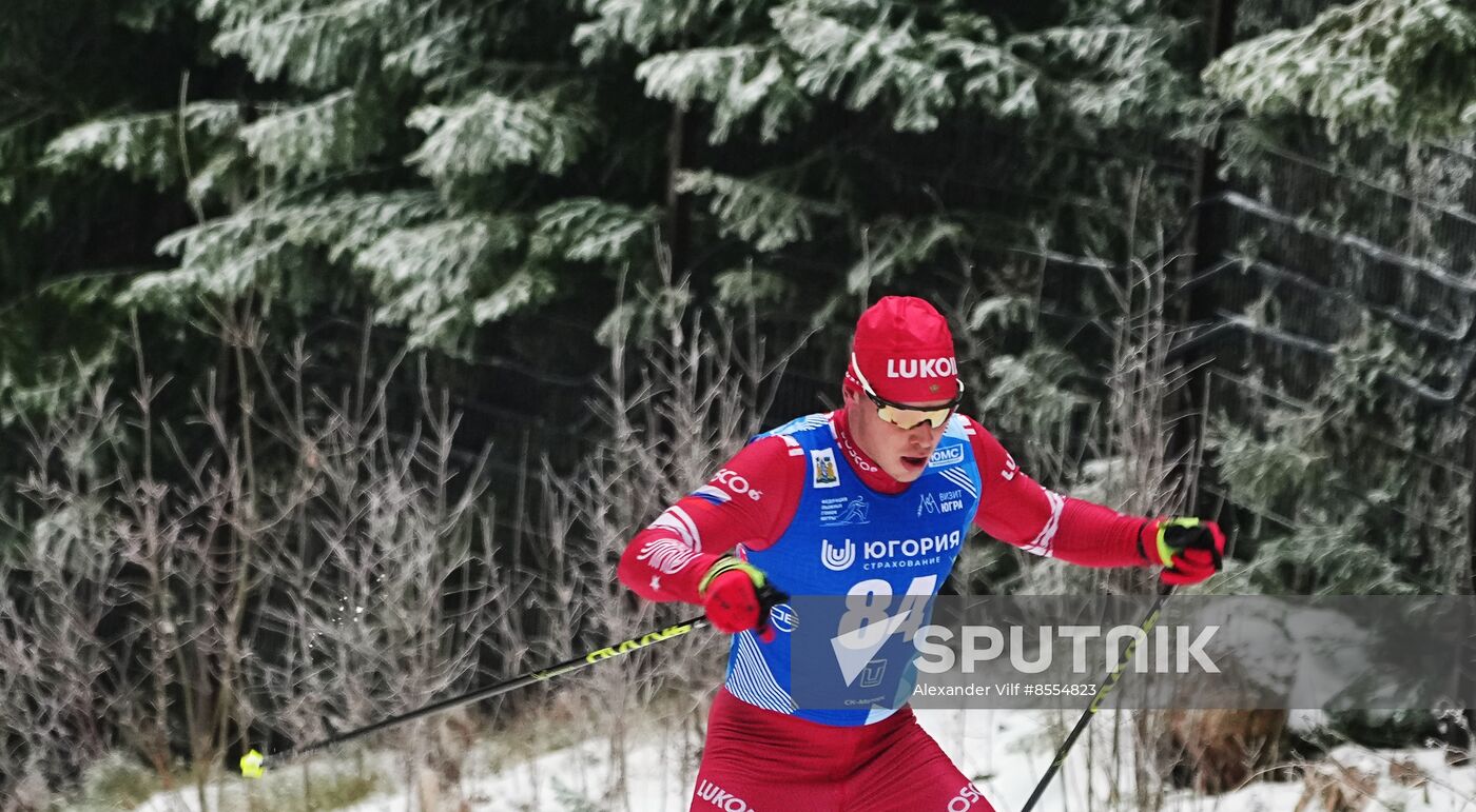 Russia Cross Country Yugoria Skiing Competition Men