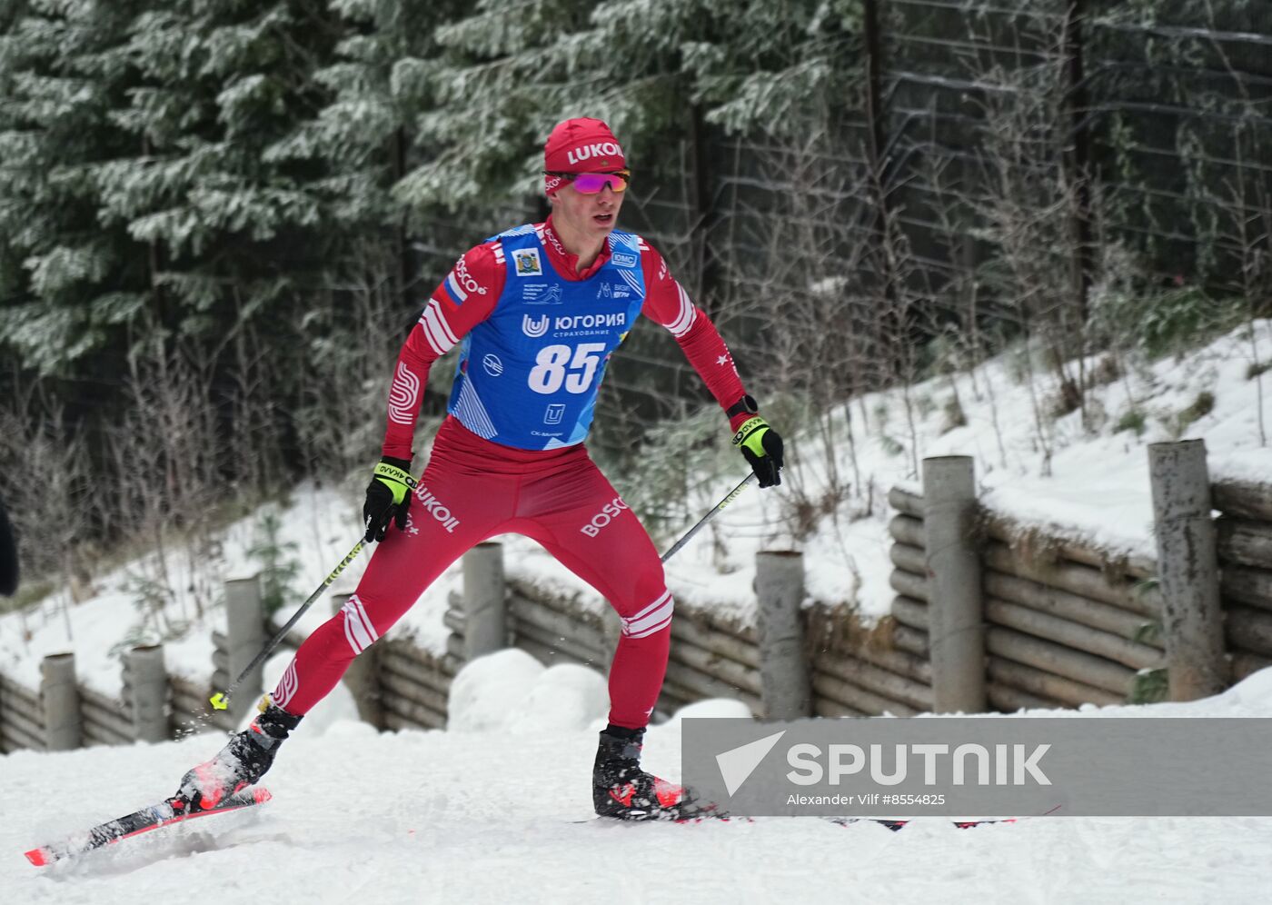 Russia Cross Country Yugoria Skiing Competition Men