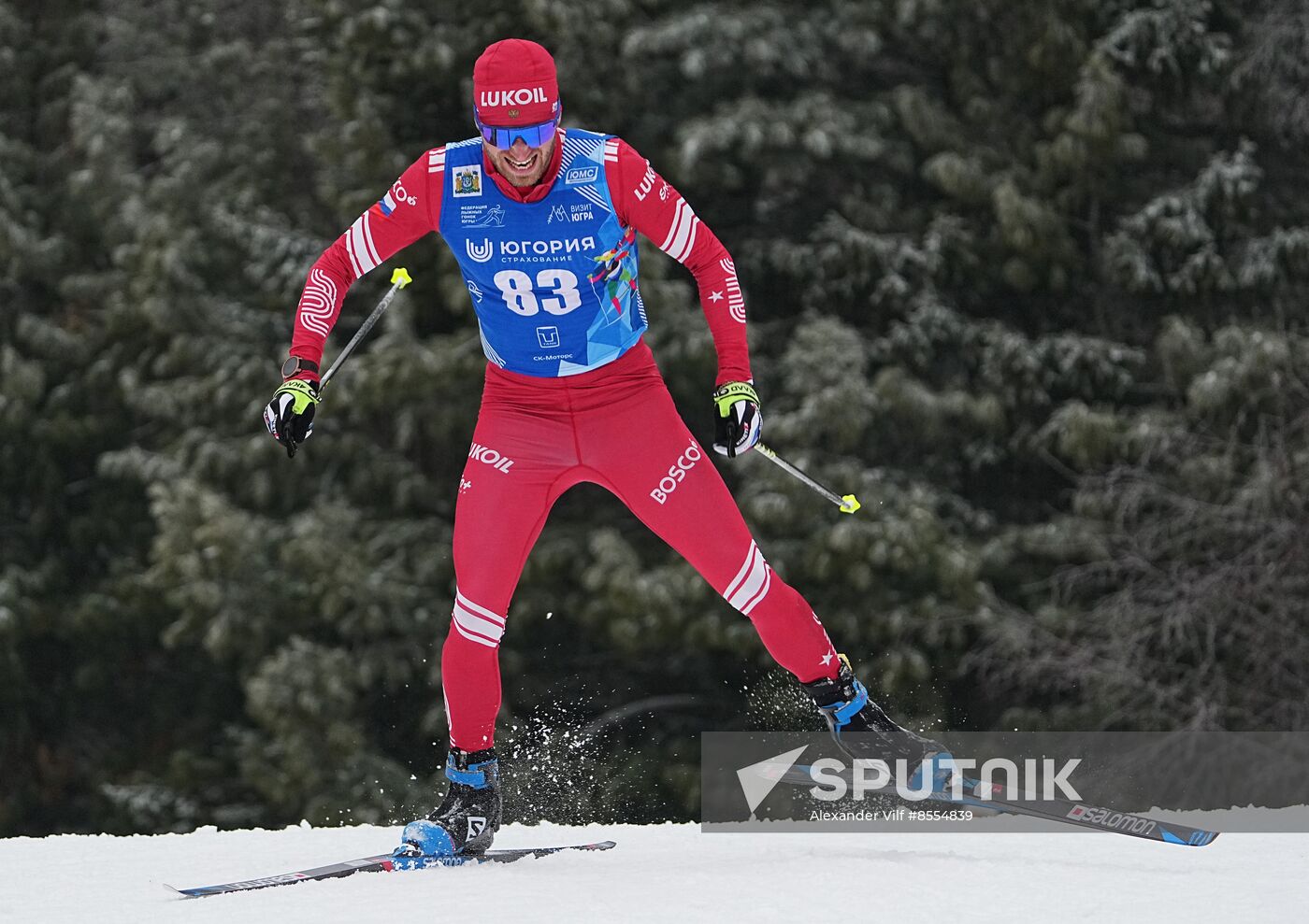 Russia Cross Country Yugoria Skiing Competition Men