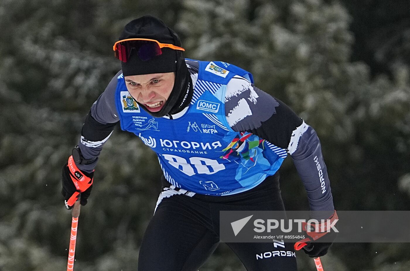 Russia Cross Country Yugoria Skiing Competition Men