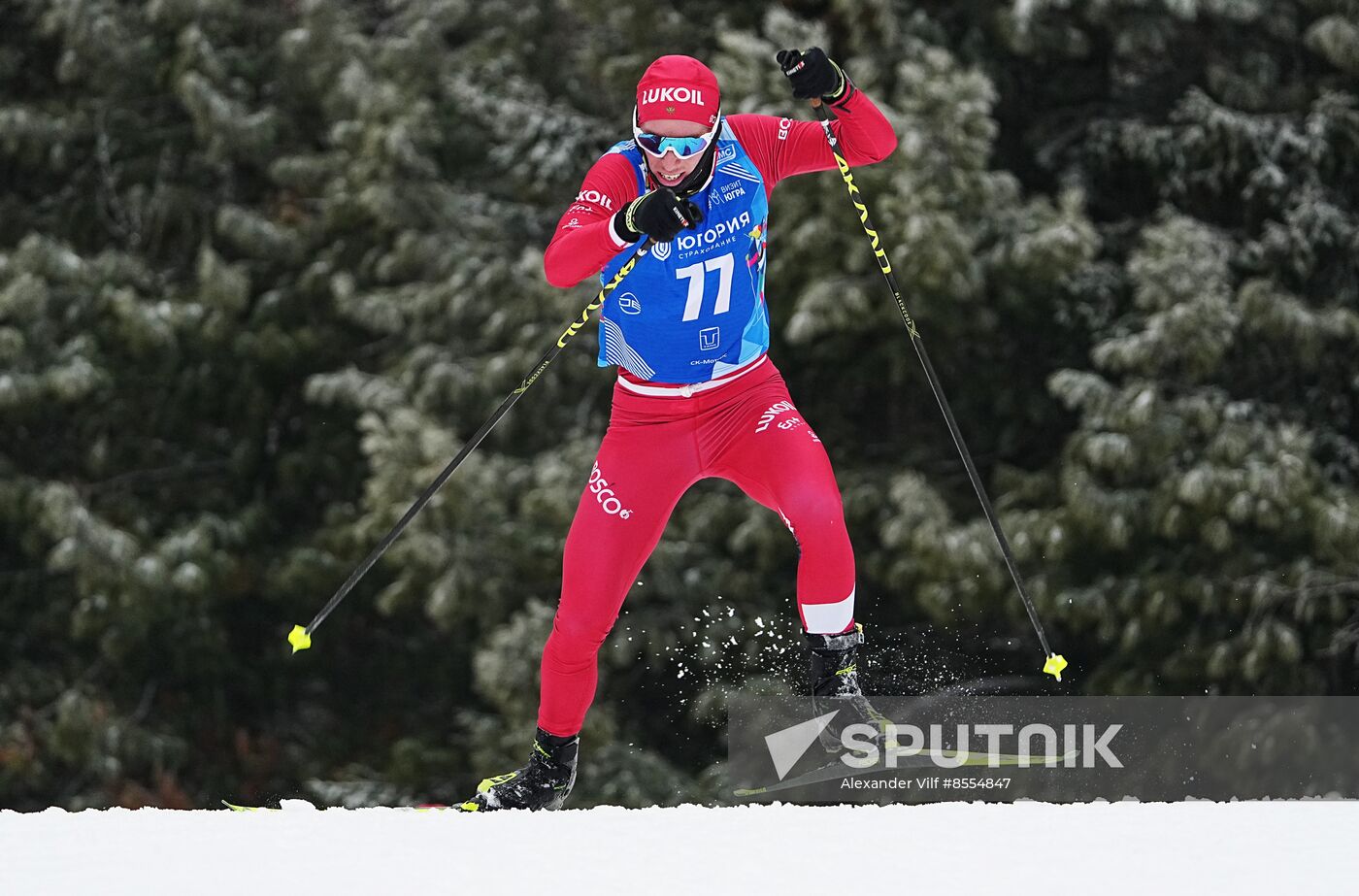 Russia Cross Country Yugoria Skiing Competition Men