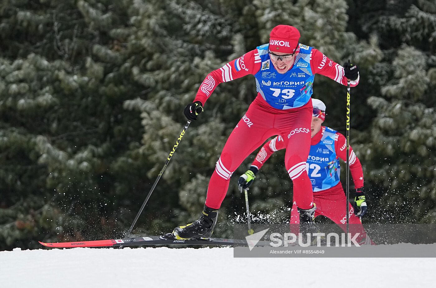 Russia Cross Country Yugoria Skiing Competition Men