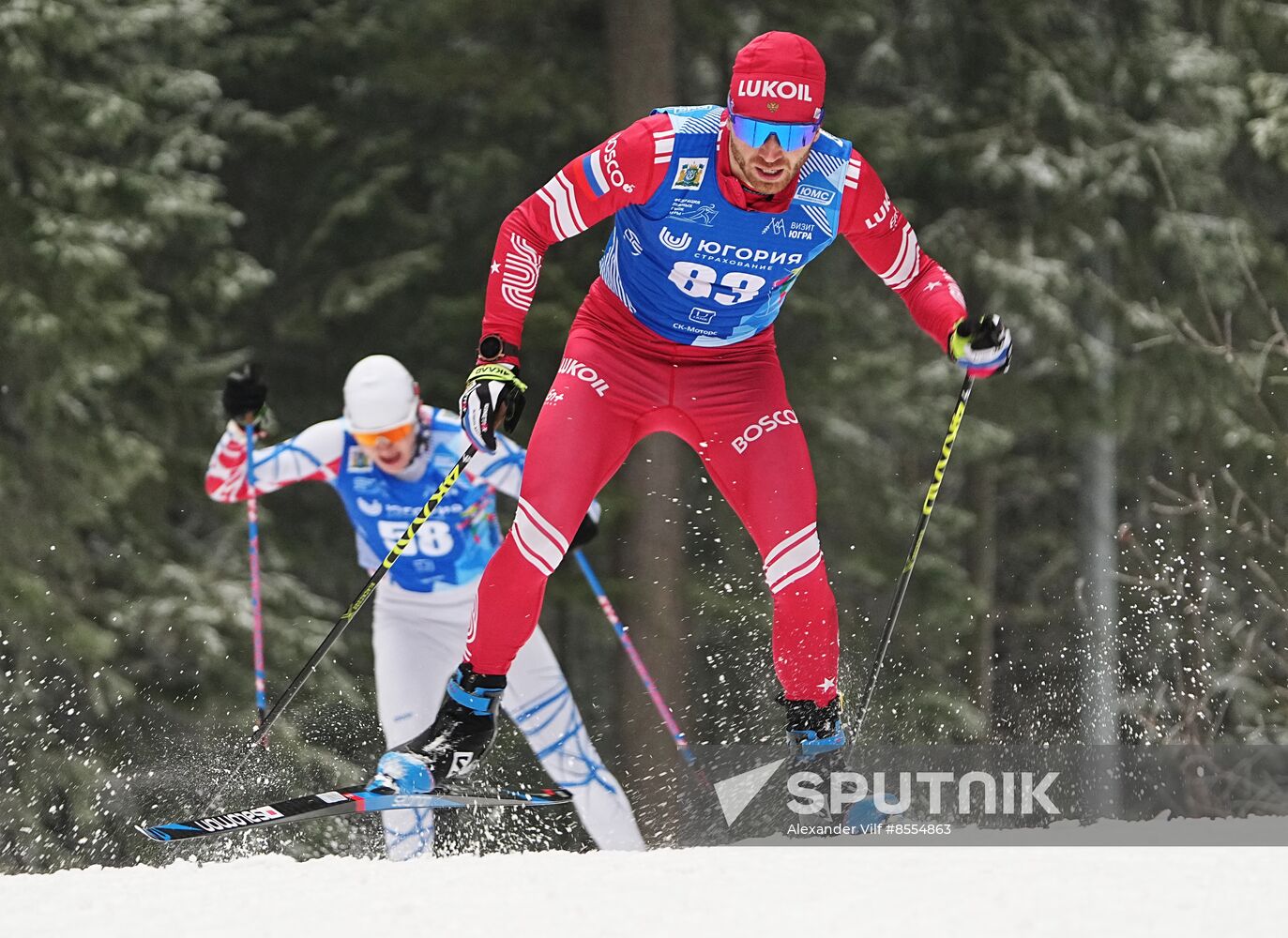 Russia Cross Country Yugoria Skiing Competition Men