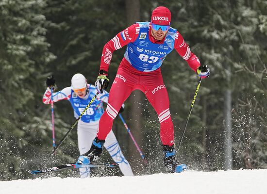 Russia Cross Country Yugoria Skiing Competition Men