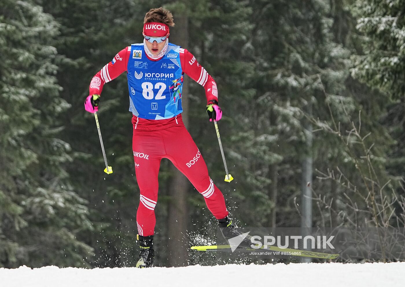 Russia Cross Country Yugoria Skiing Competition Men