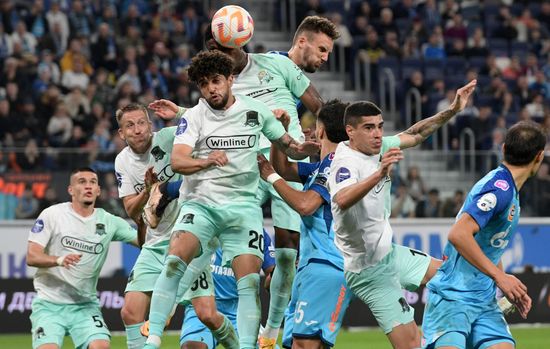Russia Soccer Premier-League Zenit - Krasnodar