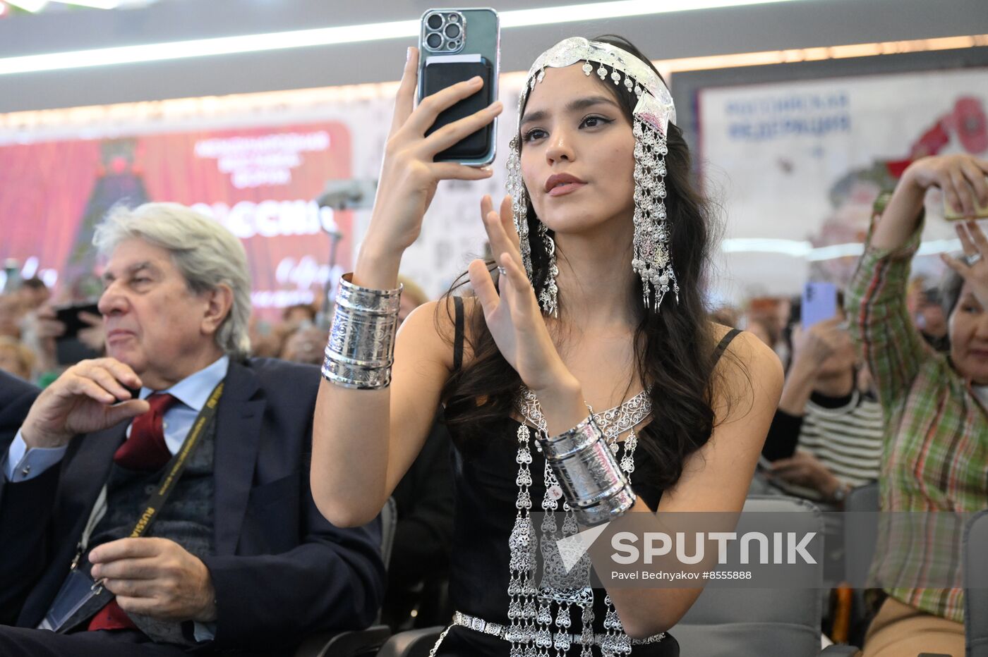 RUSSIA EXPO. Wedding ceremony with Yakut traditional rituals