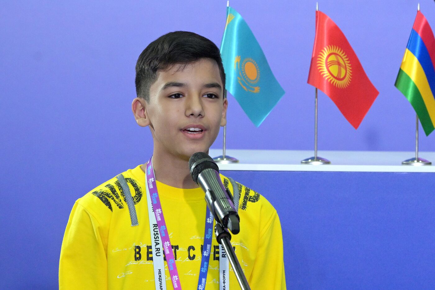 RUSSIA EXPO. Press conference of Our Generation 2023 international contest