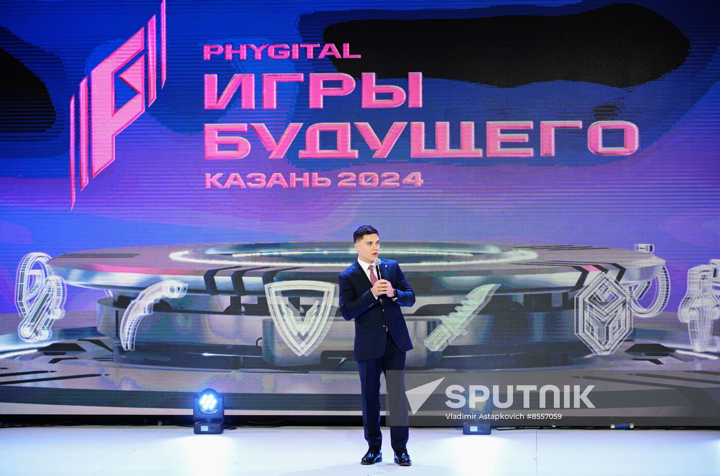 RUSSIA EXPO. 100 Days Before Games of Future ceremony and Games of Future: Trophy's Journey motor rally kickoff