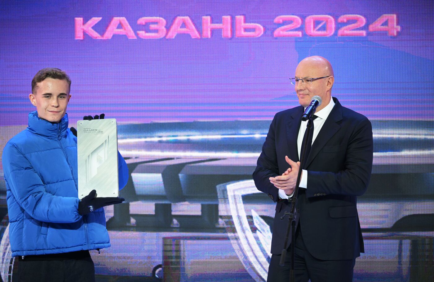 RUSSIA EXPO. 100 Days Before Games of Future ceremony and Games of Future: Trophy's Journey motor rally kickoff
