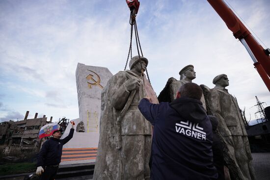 Russia DPR WWII Monument Restoration