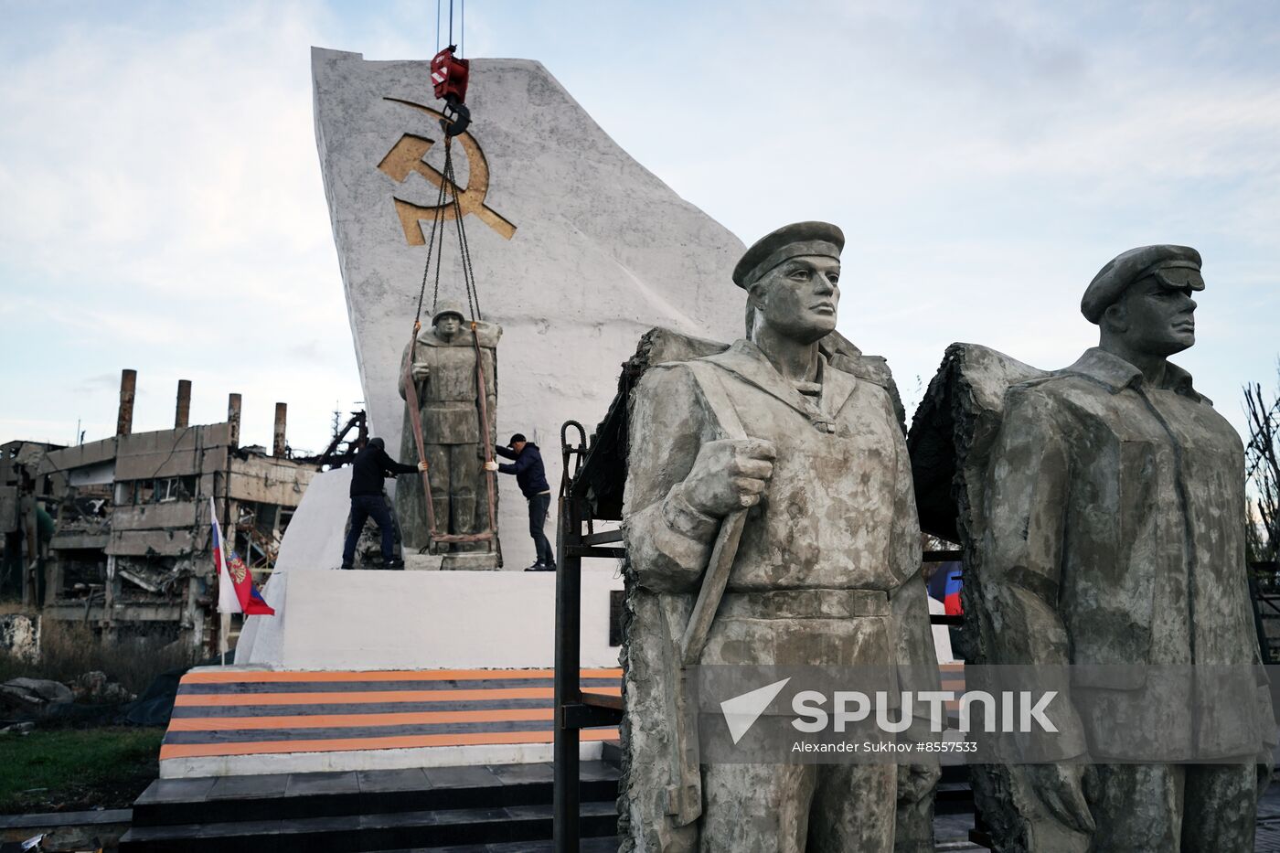 Russia DPR WWII Monument Restoration