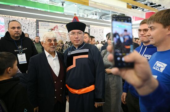 RUSSIA EXPO. Republic of Buryatia Day. Center: Head of the Republic of Buryatia Alexei Tsydenov. Location: Russia, Moscow. Author: Ramil Sitdikov/Sputnik. RUSSIA EXPO. Republic of Buryatia Day