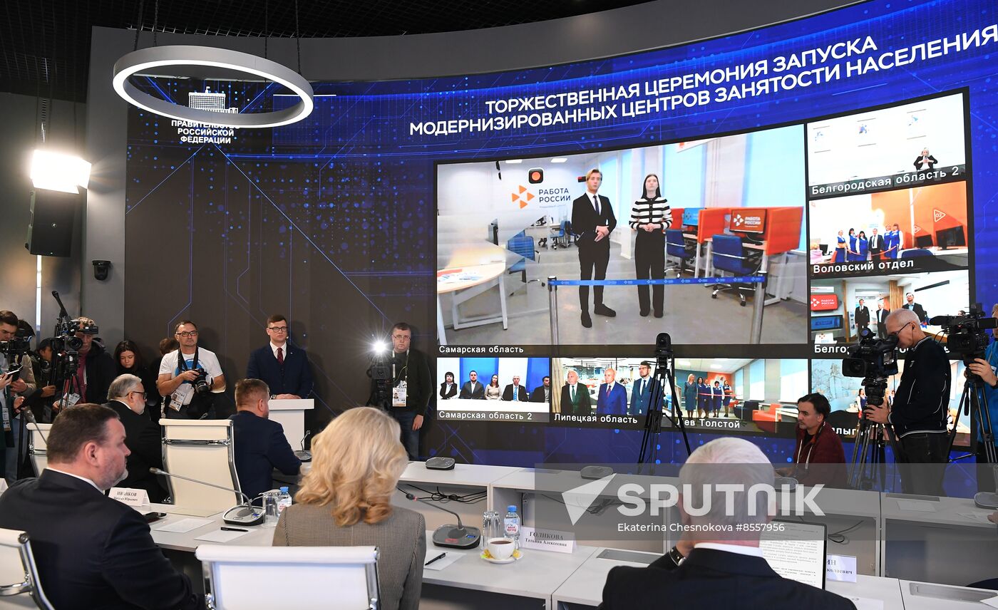 RUSSIA EXPO. Presentation of exhibit by Russian Ministry of Labor