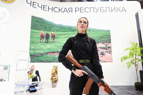 International RUSSIA EXPO forum and exhibition. Chechen Republic display Location: Russia, Moscow. Author: Ilya Pitalev/Sputnik. RUSSIA EXPO International Forum and Exhibition