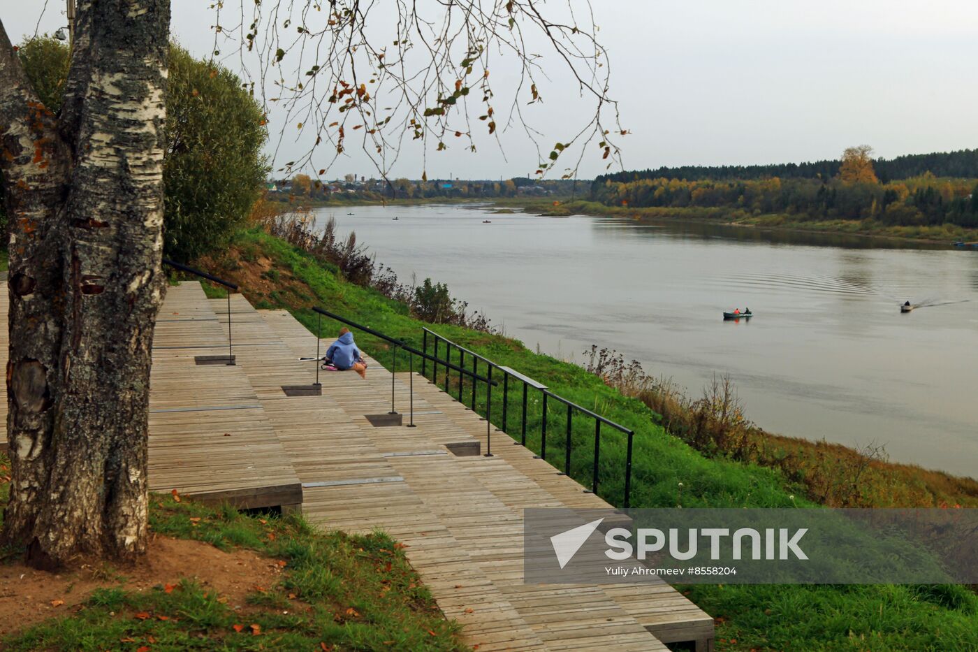 Kuskov Embankment in Totma