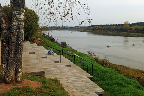 Kuskov Embankment in Totma