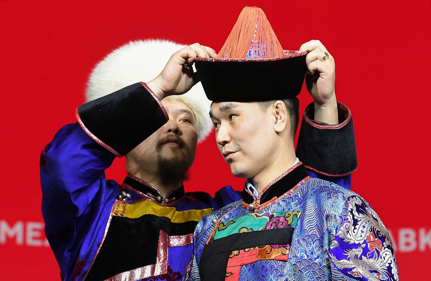 RUSSIA EXPO. Wedding ceremony in Buryat traditions