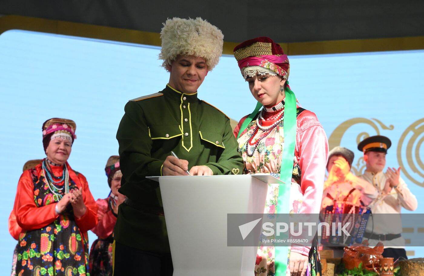RUSSIA EXPO. Wedding ceremony in Trans-Baikal Territory traditions