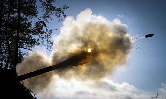 Russia Ukraine Military Operation Artillery Unit