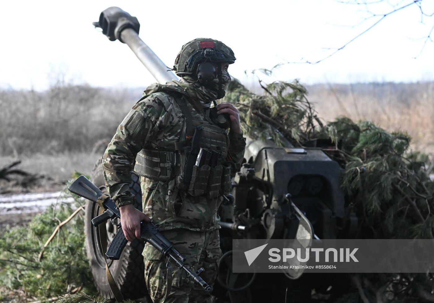 Russia Ukraine Military Operation Artillery Unit