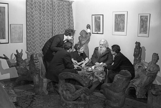 Sculptor Sergei Konenkov