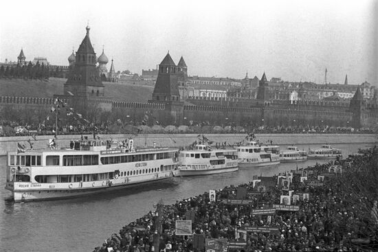 May 1, 1938 festivities in Moscow