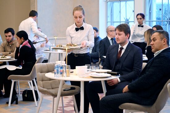 RUSSIA EXPO. Opening of fish tasting hall