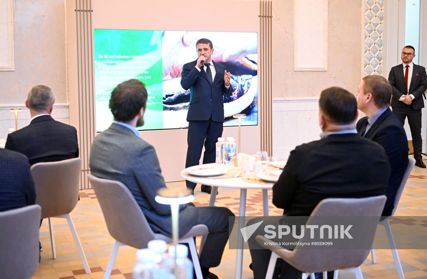 RUSSIA EXPO. Opening of fish tasting hall
