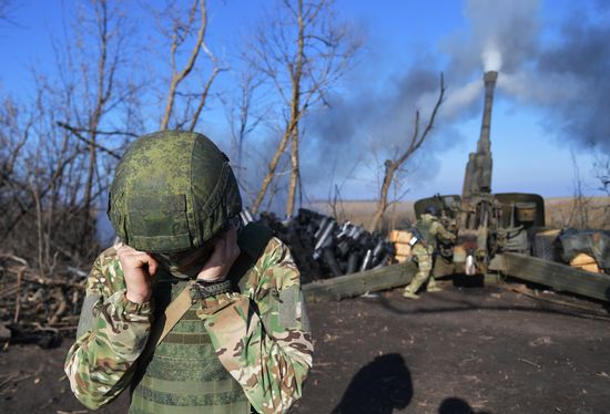 Russia Ukraine Military Operation Artillery Unit