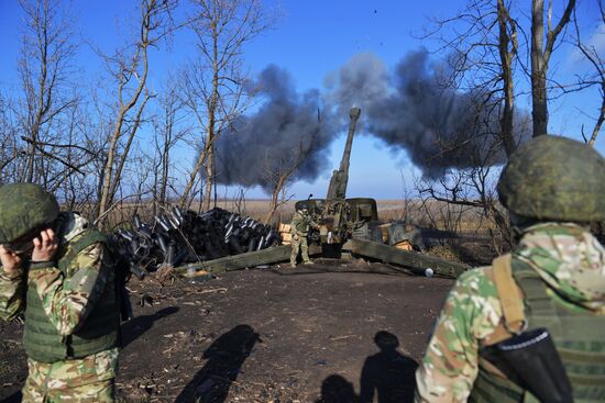 Russia Ukraine Military Operation Artillery Unit