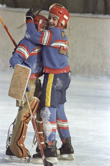 Local children's hockey team
