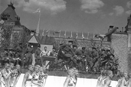 Fitness parade on Red Square in Moscow
