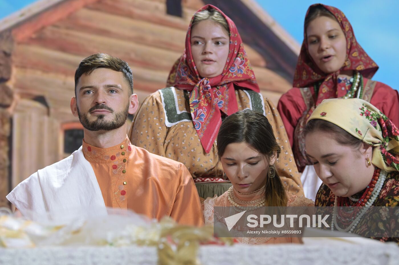 International RUSSIA EXPO forum and exhibition. Wedding in Tyukalinsk