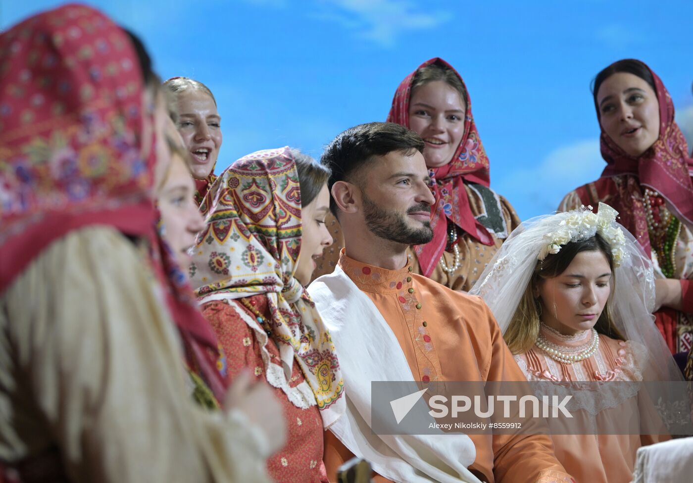 International RUSSIA EXPO forum and exhibition. Wedding in Tyukalinsk