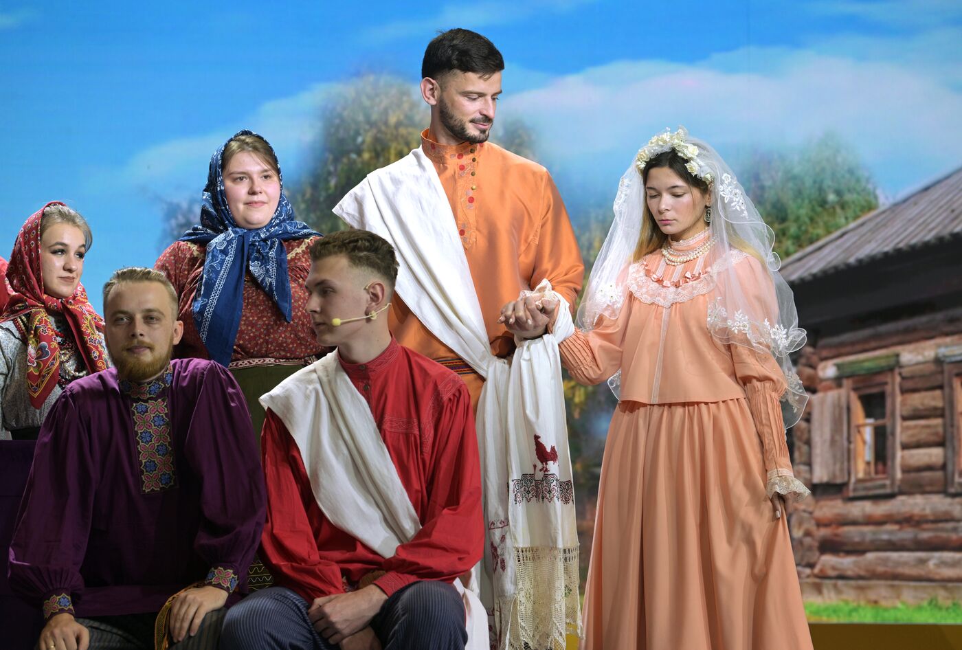 International RUSSIA EXPO forum and exhibition. Wedding in Tyukalinsk