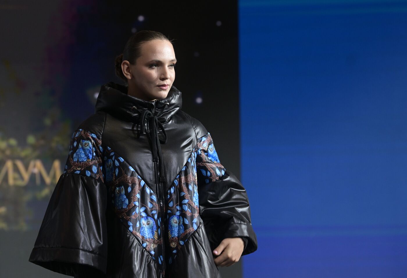 International RUSSIA EXPO forum and exhibition. Ethnic Runway fashion show and Russian Space performance