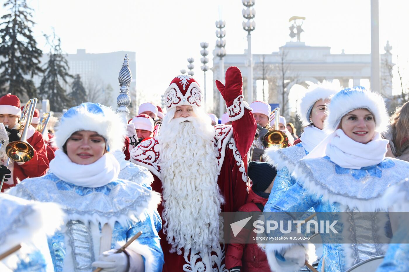 RUSSIA EXPO. Birthday celebration of Father Frost from Veliky Ustyug