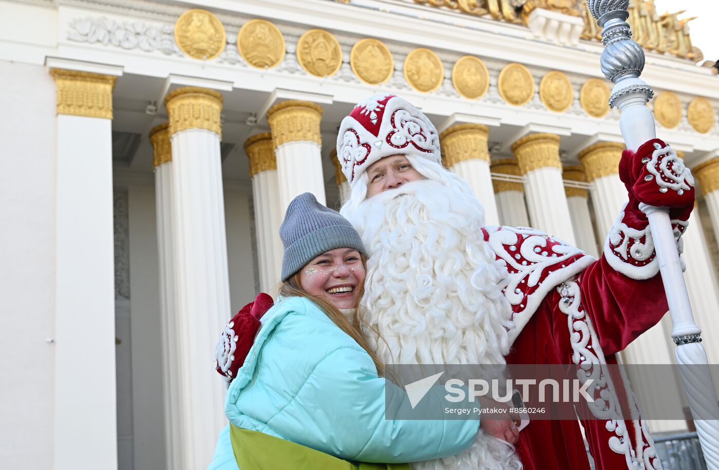 RUSSIA EXPO. Birthday celebration of Father Frost from Veliky Ustyug