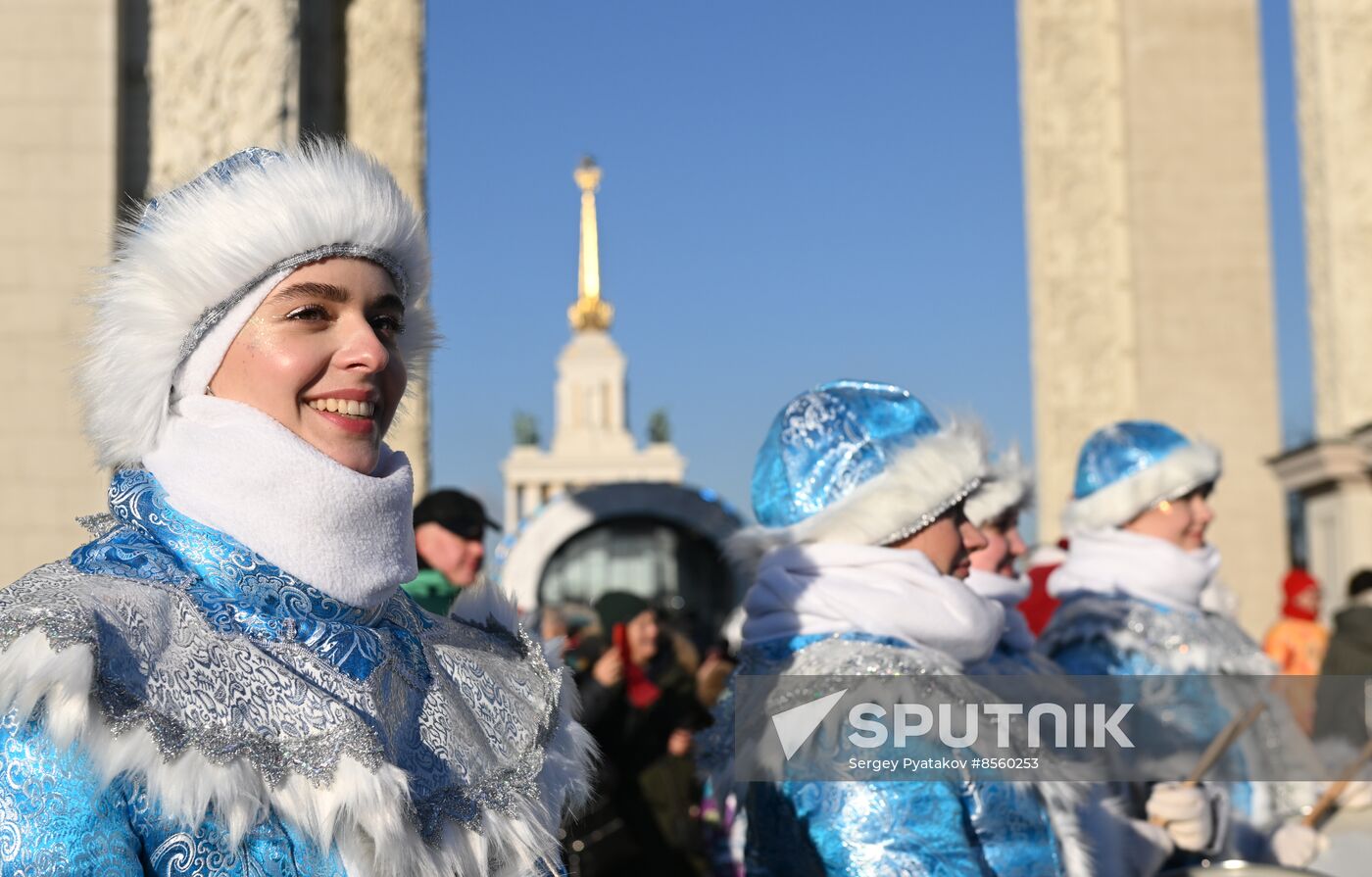 RUSSIA EXPO. Birthday celebration of Father Frost from Veliky Ustyug