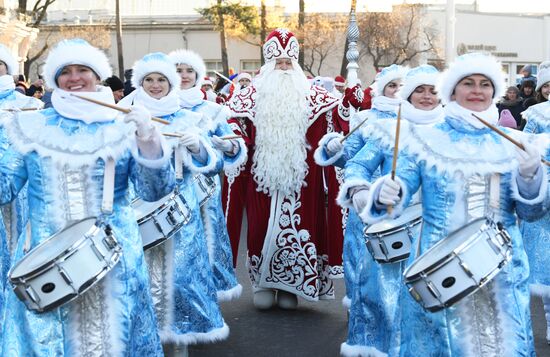 The International RUSSIA EXPO forum and exhibition. Celebrations of the birthday of Father Frost from Veliky Ustyug. Location: Russia, Moscow. Author: Sergey Pyatakov/Sputnik. RUSSIA EXPO. Birthday celebration of Father Frost from Veliky Ustyug