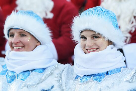 The International RUSSIA EXPO forum and exhibition. Celebrations of the birthday of Father Frost from Veliky Ustyug. Location: Russia, Moscow. Author: Sergey Pyatakov/Sputnik. RUSSIA EXPO. Birthday celebration of Father Frost from Veliky Ustyug