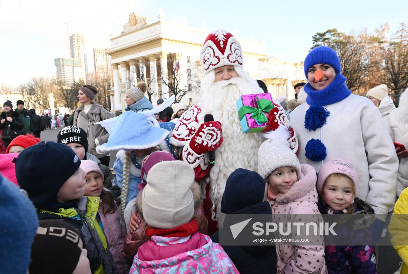 RUSSIA EXPO. Birthday celebration of Father Frost from Veliky Ustyug