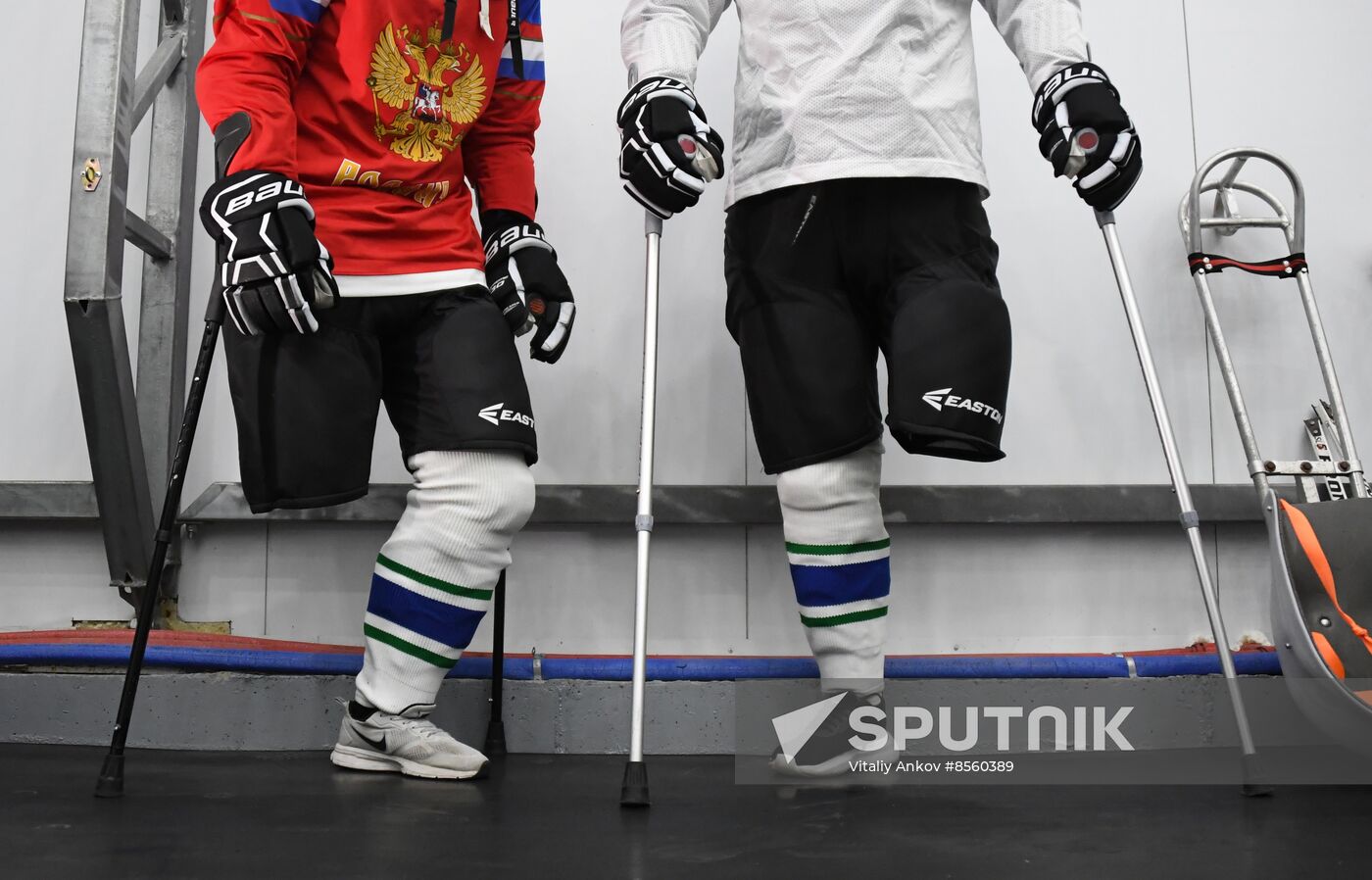 Russia Sledge Hockey Training