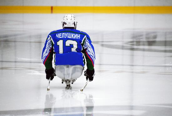 Russia Sledge Hockey Training