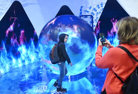 The International RUSSIA EXPO forum and exhibition. A stand of the Yamal-Nenets Autonomous Area. Location: Russia, Moscow. Author: Kirill Zykov/Sputnik. International RUSSIA EXPO forum and exhibition