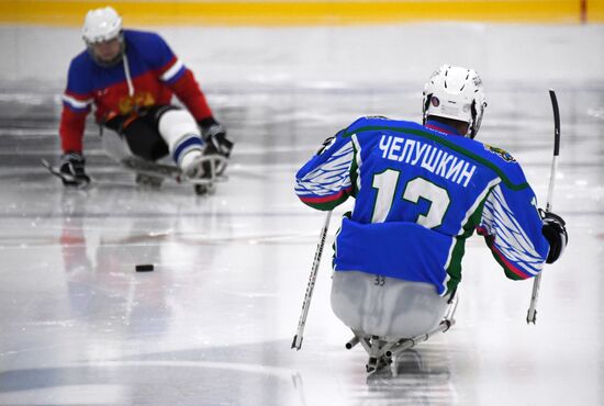 Russia Sledge Hockey Training