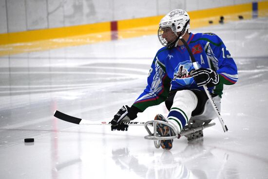 Russia Sledge Hockey Training